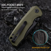 G061 Folding Knife ( 2.91''+D2+G10 )- Liner LOCK-THUMB STUD-OLITANS